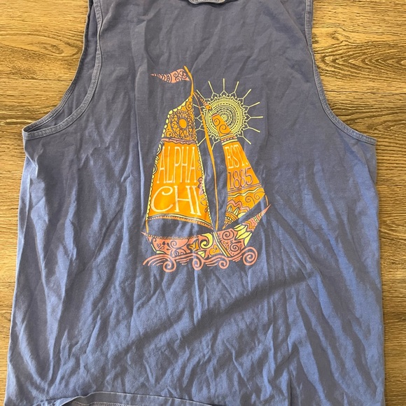 Comfort Colors Alpha Chi Omega tank - Picture 3 of 3